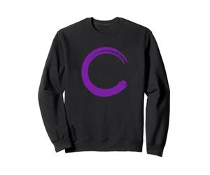 Enso Circle Zen Buddhism - Purple Sweatshirt