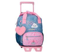 Enso Dreamer Backpack with Trolley Blue 23x28x10cm Polyester 6.44L, Blue, Backpack with Trolley