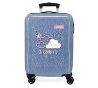 Enso Dreamer Kids Suitcase ABS Double Multi Directional Swivel Wheels Side Combination Lock for Safe Travel Multiple Uses, Denim, Denim, Suitcase