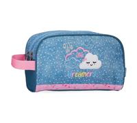 Enso Dreamer Toiletry Bag Two Compartments Adaptable Blue 26x16x11cm Polyester by Joumma Bags, Blue, Toiletry Bag Two Compartments Adaptable