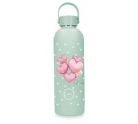 Enso Enso Hearts Stainless Steel Bottle Green 7.5x23.5x7.4cm Stainless Steel