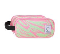 Enso Fleur Triple Pencil Case Multicolor 22x10x9cm Polyester, Multicoloured, One Size, Triple Case