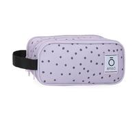 Enso Fleur Triple Pencil Case Multicolor 22x10x9cm Polyester, Multicoloured, One Size, Triple Case