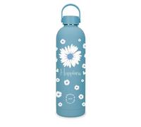 Enso Happiness Stainless Steel Bottle Blue 7x26.5x7cm