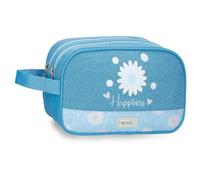Enso Happiness Toiletry Bag Two Compartments Adaptable Denim 26x16x10cm Polyester