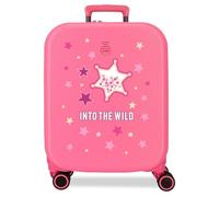 Enso Into The Wild Cabin Suitcase Pink 40 x 55 x 20 cm Rigid ABS 37L 3.15 kg Extendable Hand Luggage