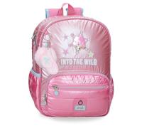 Enso Into The Wild School Backpack Pink 30x38x12 cm Polyester