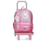 Enso Into The Wild School Backpack with Trolley Pink 30x38x12 cm Polyester