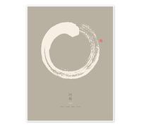 Enso - Japanese Zen Circle IV Poster by Thoth Adan 100 x 130 cm Wall art Wall decor