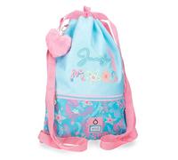 Enso Jungle Mood Backpack Sack Blue 35x46cm Polyester