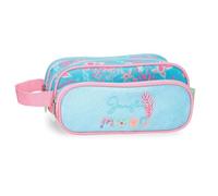 Enso Jungle Mood Triple Pencil case Blue 22x10x9 cm Polyester