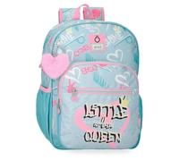 Enso Little Urban Queen School Backpack Blue 30x38x12cm Polyester, blue, 30x38x12 cms, School Backpack