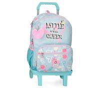 Enso Little Urban Queen School Backpack with Trolley Blue 32x44x17cm Polyester, Blue, 32x44x17 cms, School Backpack with Trolley