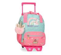 Enso Magic Summer Backpack with Trolley Multicolor 23x28x10cm Polyester 6.44L, multicoloured, Backpack with Trolley