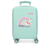 Enso Magic Summer Children's Suitcase, Made of ABS, with Double multidirectional Spinner Wheels, Multiple Ways to use it