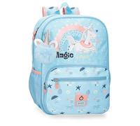 Enso Magic Summer School Backpack Adaptable to Trolley Blue 30x38x12cm Polyester, blue, One Size, School Backpack Adaptable to Trolley