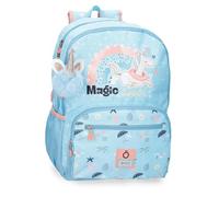 Enso Magic Summer School Backpack Adaptable to Trolley Blue 32x44x17cm Polyester, blue, One Size, School Backpack Adaptable to Trolley