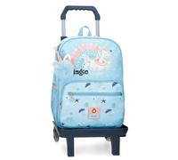 Enso Magic Summer School Backpack with Trolley Blue 30x38x12cm Polyester, blue, One Size, School Backpack with Trolley