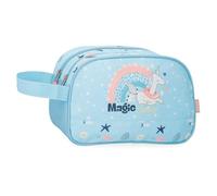 Enso Magic Summer Toiletry Bag Two Compartments Adaptable Blue 26x16x11cm Polyester by Joumma Bags, Blue, One Size, Toiletry Bag Two Compartments Adaptable
