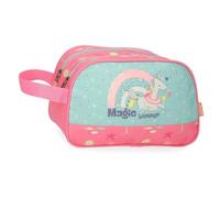 Enso Magic Summer Toiletry Bag Two Compartments Adaptable Multicolor 26x16x11cm Polyester by Joumma Bags, Multicoloured, Toiletry Bag Two Compartments Adaptable