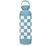 Enso Magical Fleur Squares Stainless Steel Bottle, Blue, Holds 500 ml and Measures 7 x 23 cm Stainless Steel