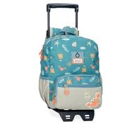 Enso Mr Crab Preschool Backpack with Trolley Blue 23x28x10cm Polyester 6.44L, blue, Preschool Backpack with Trolley