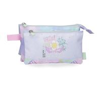 Enso New Vibes Triple Pencil case Pink 22x12x5cm Polyester