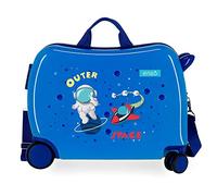 Enso Outer Space ABS Children's Luggage, TSA Lock, Double Wheels, Sizes, Blue, One Size, Children's Suitcase