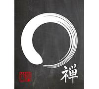 Enso Poster Zen Poster Enso Wall Art Japanese Calligraphy Art Zen Circle Art Yoga Art Yoga Studio Art Meditation Art Enso Sign Enso Print (16.5 x 23.4 (A2))