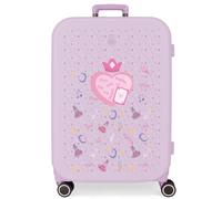 Enso Queen of Hearts Pink Medium Suitcase 48x70x28 cm Rigid 4.32 kgs TSA ABS Closure 4.32 kgs 79L