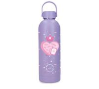 Enso Queen of Hearts Stainless Steel Bottle Purple 7.3x23.5x7.4cm