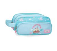 Enso Unicorn Paradise Triple Pencil case Turquoise Blue 22x10x9cm Polyester