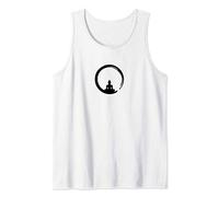 Enso, Zen, Circle, Buddha Meditation Japan Calligraphy Yoga Tank Top