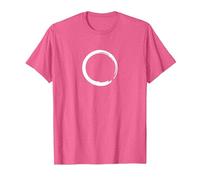 Enso Zen Circle of Enlightenment Buddha Meditation T-Shirt T-Shirt, Men, Pink Heather, Small