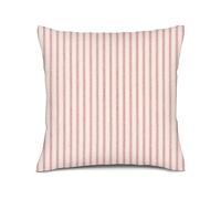 Ensound Black Ticking Stripe Pillow Black Throw Pillow Covers French Country Tan Ticking Stripe Pink Pillow Covers Striped Taupe Pillows 50 x 50 cm