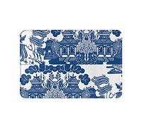 Ensound Blue Willow Chinoiserie Doormat Non-Slip Door Mat Waterproof Rugs Indoor Carpet Universal Welcome Mats Front Door 24X16 Inch
