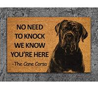 Ensound Cane Corso Welcome Mat, 30x18 Inch