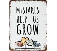 Ensound Classroom Decor Metal Tin Sign Boho Posters Inspirational Wall Art Elementary School Print Nursery Prints Retro Metal Tin Sign Vintage Aluminum Sign for Home Coffee Wall Decor 8x12 Inch