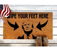 Ensound Donald Trump Wipe Your Feet Here Doormat,Pattern Printed Doormat,Entry Mat,Absorbent Non-Slip Floor Mat 36x24 Inch