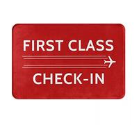 Ensound First Class Check-in Doormat Comfortable Soft Rug Non-Slip Welcome Mats for Home Kitchen Washable Bathtub Shower Mats Decorative 24X16 Inch