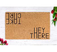 Ensound Hey There/Take Care Doormat,Unique Gift,Funny Doormat,Housewarming Gift,Closing Gift,Welcome Mat,Funny Gift,Welcome Rug,Door Mat 36x24 Inch
