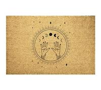 Ensound Spiritual Celestial Moon Phases Doormat Welcome Door Mat Absorbent Non-Slip Floor Mat Scraping Mud Mat 30x18 Inch