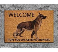 Ensound The German Shepherd Door Mat,German Shepherd Welcome Hope You Like German Shepherds Door Mats,Funny German Shepherd Doormat,Welcome Mats 24X16 Inch