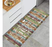 Ensound The Kitchen is The Heart of The Home Doormat Comfortable Soft Rug Non-Slip Welcome Mats for Home Kitchen Washable Bathtub Shower Mats Decorative 24X16 Inch