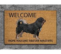 Ensound Tibetan Mastiffs,Welcome Tibetan Mastiffs Door Mats,Hope You Like Tibetan Mastiffs Door Mats,Tibetan Mastiffs Outdoor Mat 36x24 Inch