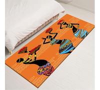 Ensound Tradition African Woman Doormat Comfortable Soft Rug Non-Slip Welcome Mats for Home Kitchen Washable Bathtub Shower Mats Decorative 24X16 Inch