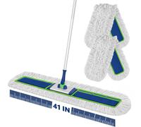 Enspoway Large Mop for Cleaning Floor:104cm Wide Industrial Flat Mop Broom