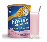 Ensure NutriVigor Nutritional Shake - Strawberry Flavour - 850g - Food Supplement with Protein, HMB & 27 Vitamins & Minerals - Supports Strength, Energy & Immunity - With Vitamin D, C & B