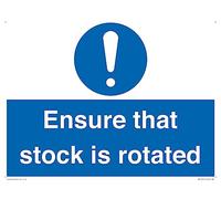Ensure That Stock Is Rotated Sign Sign - 400x300mm - A3L