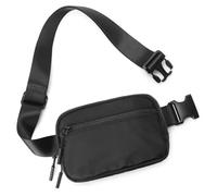 Entchin Crossbody Belt Bag 4-Zipper Pocket Fanny Pack for Women Adjustable Waist Bag for Walking shopping, cycling, or traveling, Black, Waist Pack, Crossbody Bag, Travel Bag
